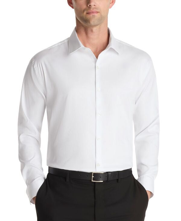 ケネスコール メンズ トップス シャツ スリムフィット Kenneth Cole Reaction Mens Slim Fit Stretch Dress Shirt White ホワイト