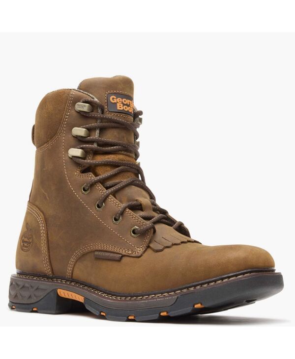 ジョージブーツ メンズ シューズ ブーツ・レインブーツ レース GEORGIA BOOT Mens CarboTec FLX Waterproof Lacer Work Boot Brown ブラウン