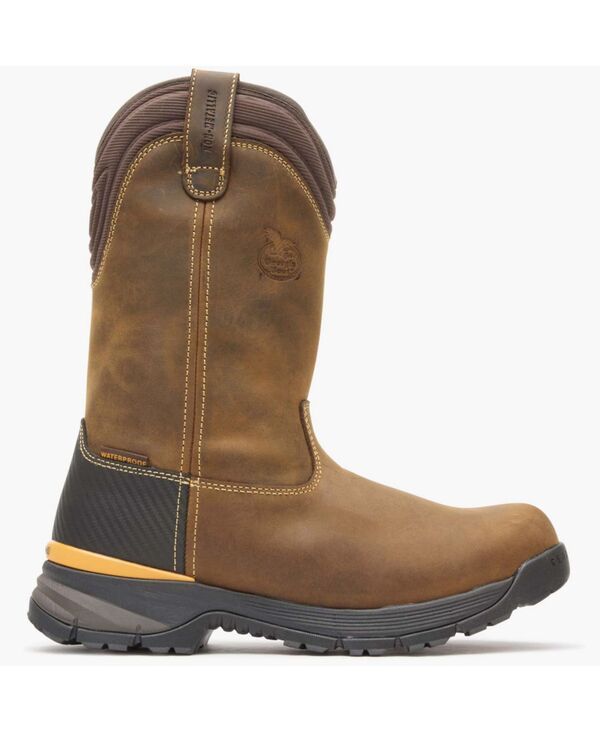ジョージブーツ メンズ シューズ ブーツ・レインブーツ GEORGIA BOOT Mens TBD Waterproof Wellington PullOn Boot Brown ブラウン