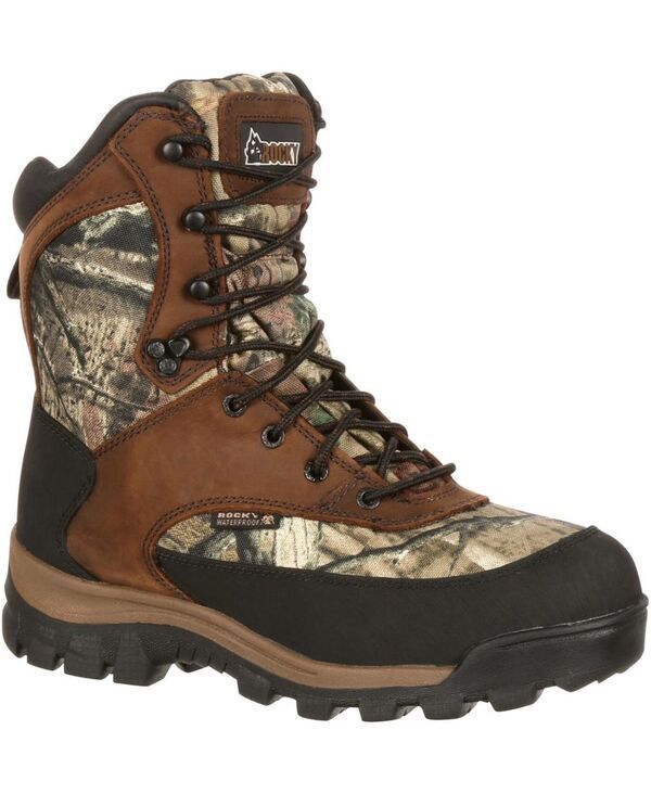 ロッキー メンズ シューズ ブーツ・レインブーツ ROCKY Mens Core Waterproof 800G Insulated Outdoor Boot Brown and mossy oak