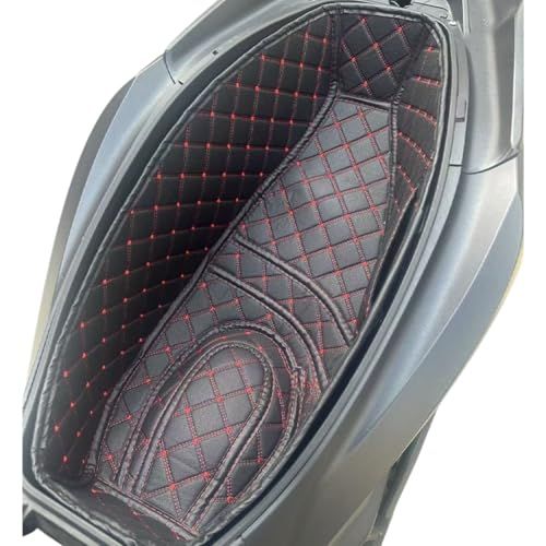 PCX160/ADV160 専用 メットインマット バイク収納マット 防水 耐摩耗 防振 クッション性 四季通用 ホンダ アクセサリー (黒×赤)as b0078fb1