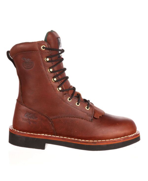 ジョージブーツ メンズ シューズ ブーツ・レインブーツ レース GEORGIA BOOT Mens Farm and Ranch Lacer Work Boot Barracuda walnut
