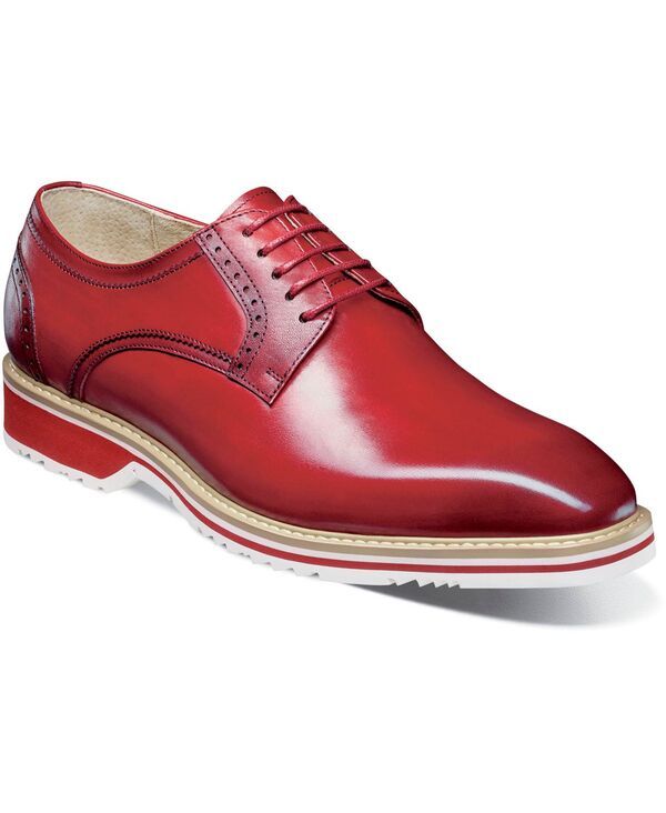 ステイシーアダムス メンズ シューズ オックスフォード Stacy Adams Mens Barringer Plain Toe Oxford Red レッド
