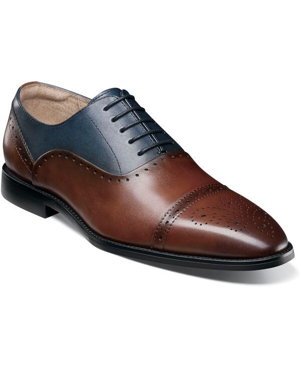 ステイシーアダムス メンズ シューズ オックスフォード キャップ Stacy Adams Mens Reynolds Cap Toe Oxford Brownnavy ネイビー