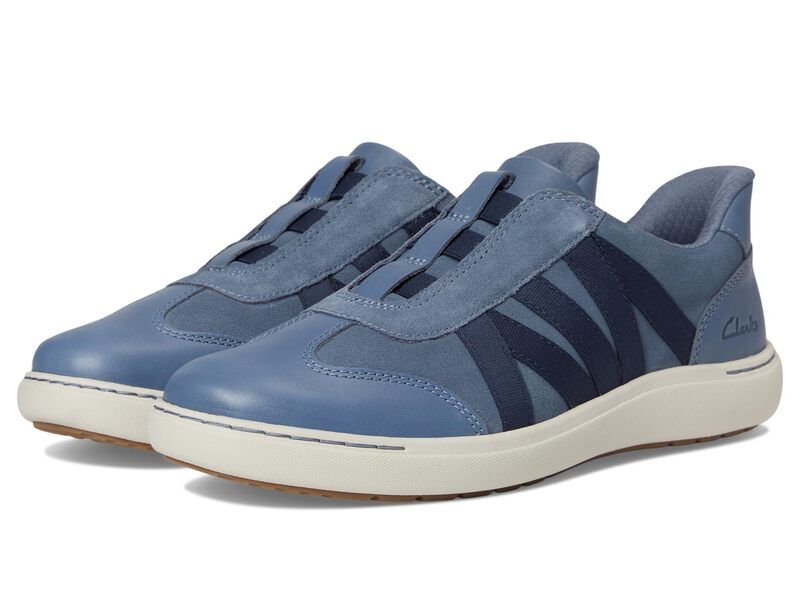 クラークス レディース シューズ スニーカー Clarks Nalle Tess Dark Blue Combi ブルー