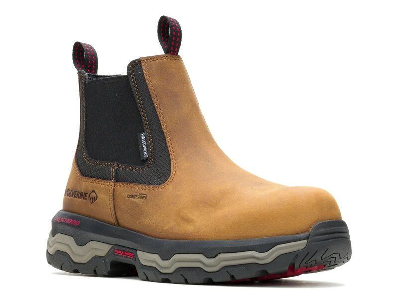ウルヴァリン メンズ シューズ ブーツ・レインブーツ Tシャツ チェルシー ブーツ Wolverine Alpha Infinity Waterproof CarbonMax Steel Toe Ch