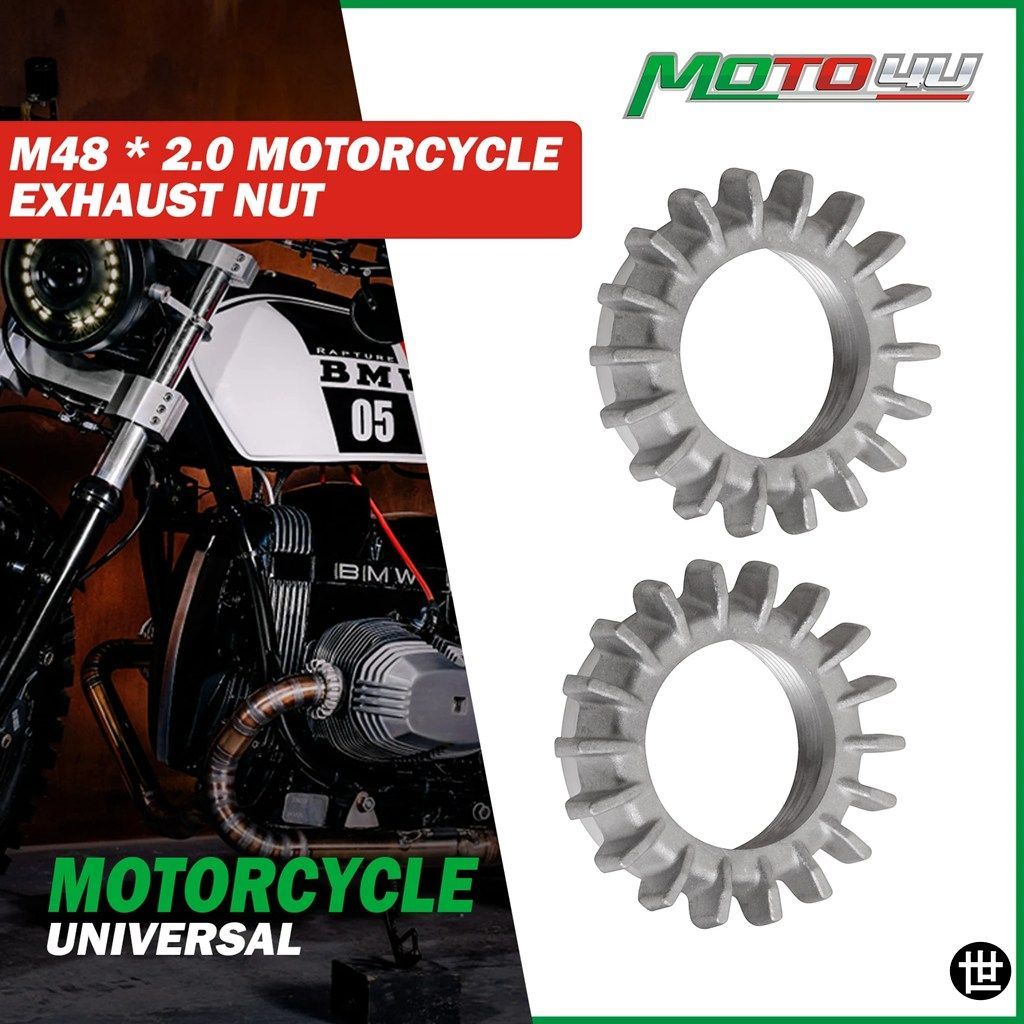 BMW R45 R50 R60 R65 R90用エキゾーストナットクランプ 42MM エキゾーストパイプナット オートバイ アクセサリー