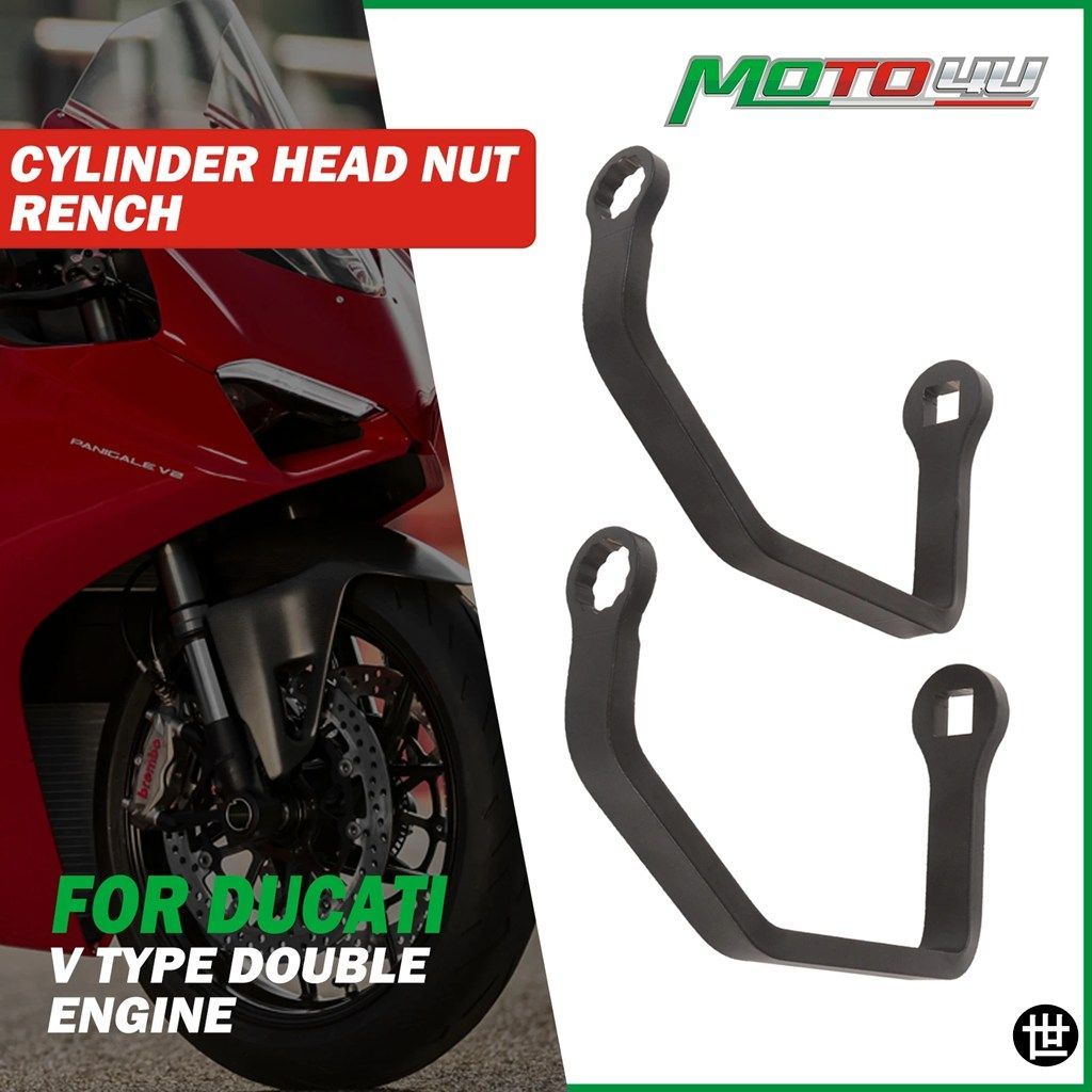 DUCATI Vタイプ ダブルエンジン シリンダーヘッド ナットレンチ 2個セット オートバイレンチツール 14MM/15MM