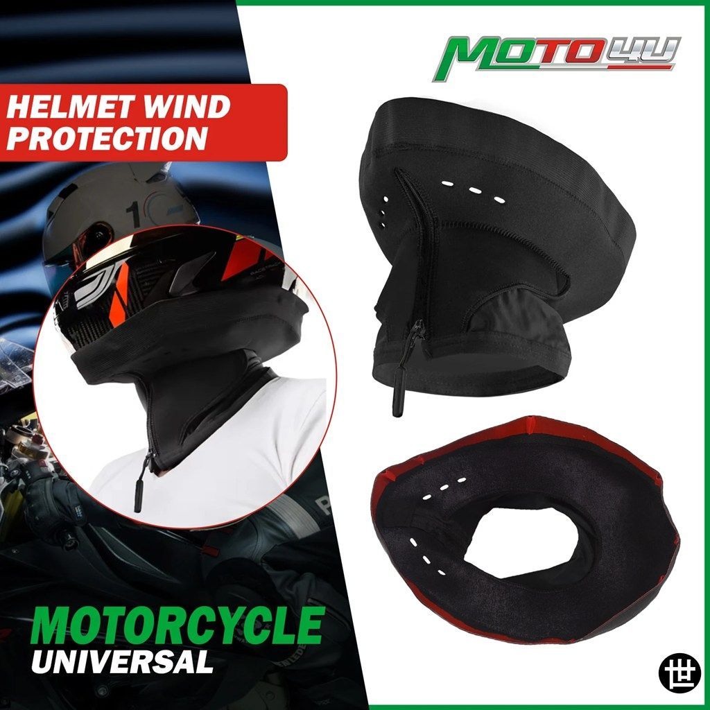 オートバイサイクルヘルメット風防防音ブラックホットヘルメット風防ジッパーヘルメット風防