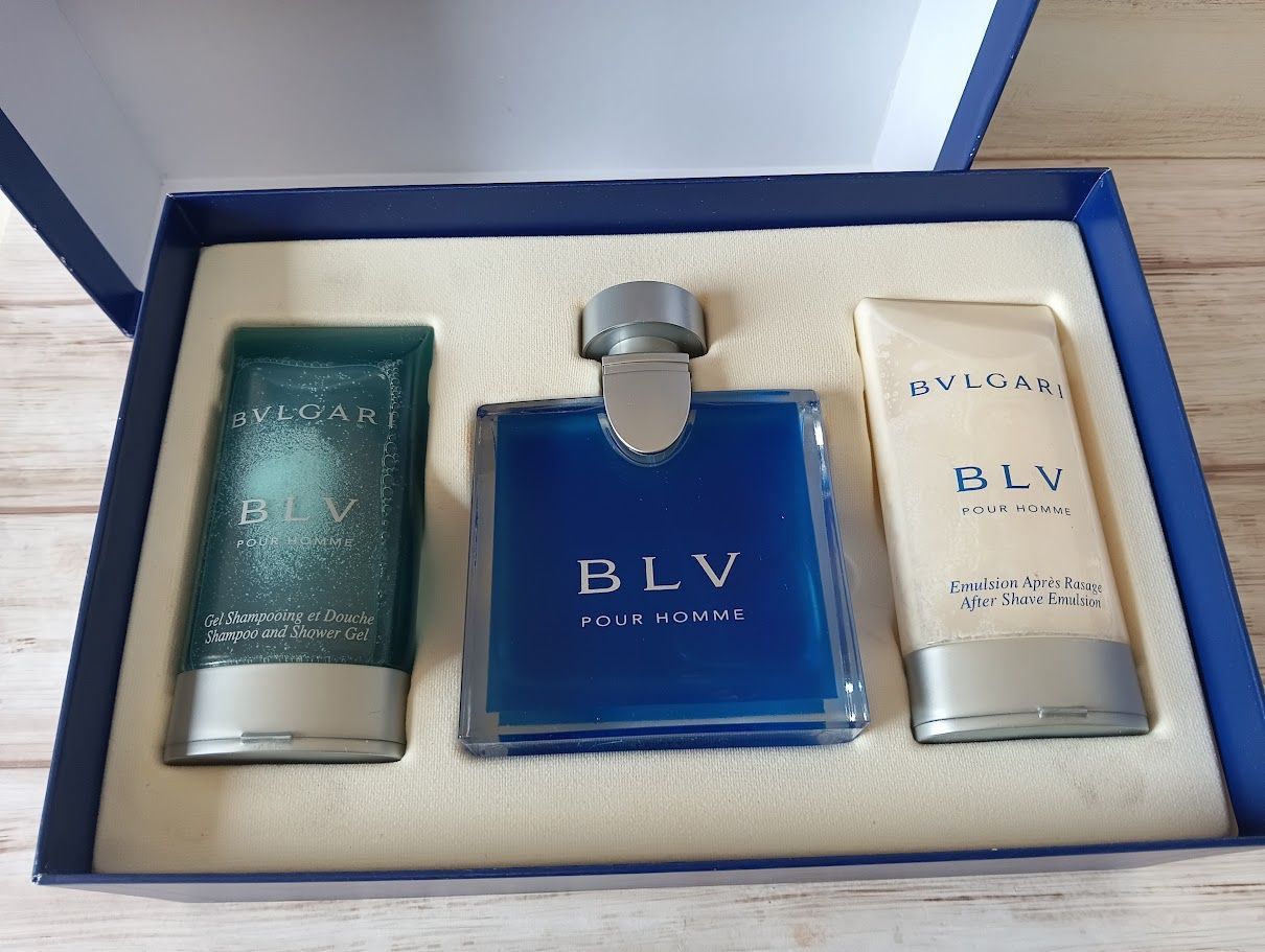 BVLGARI ブルー プールオム トラベルトリオ 中古品 まとめ KKV801 