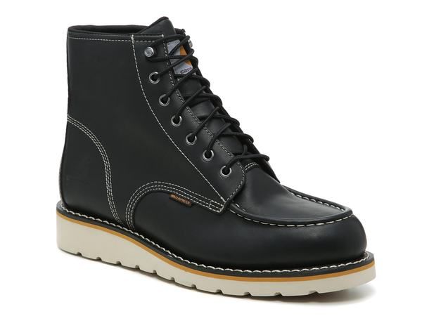 カーハート メンズ シューズ ブーツ・レインブーツ Carhartt 6Inch Wedge Boot Black ブラック