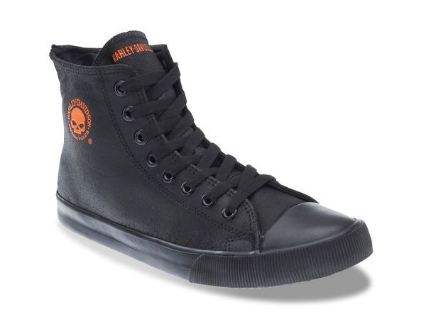 ハーレーダビッドソン メンズ シューズ スニーカー HarleyDavidson Baxter HighTop Sneaker Black ブラック