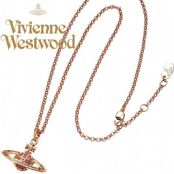 Vivienne Westwood ヴィヴィアン ネックレス ピンクゴールドオーヴ MINI BAS RELIEF 63020086/G120 ギフト プレゼント 誕生日