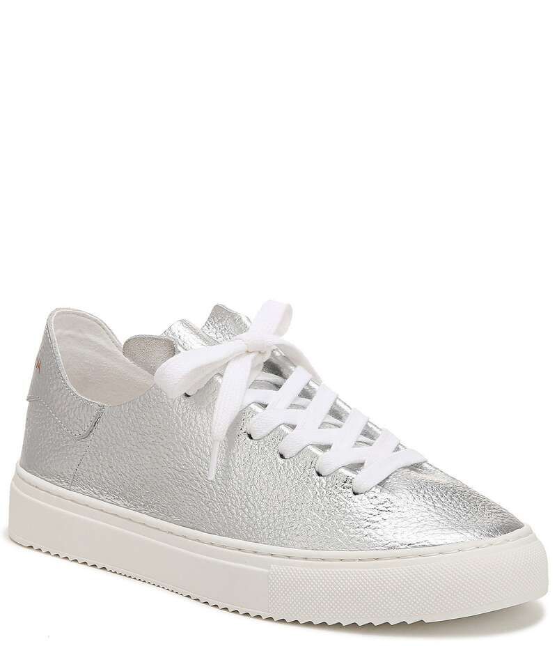 サムエデルマン レディース ボトムス カジュアルパンツ プラットフォーム スニーカー レザー Sam Edelman Poppy Leather Platform Sneakers Soft Silv