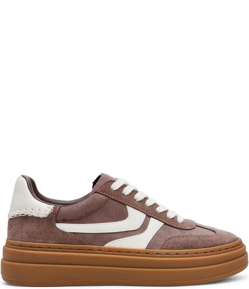 スティーブ マデン レディース ボトムス カジュアルパンツ プラットフォーム スニーカー スエード Steve Madden Dodge Suede Low Top Gum Sole Platform