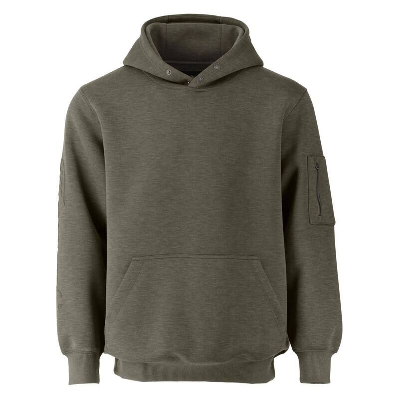 ソログッド メンズ トップス Tシャツ パーカー Thorogood Mens DWR Snap Neck Performance Hoodie Tea Leaf Heather ヘザー
