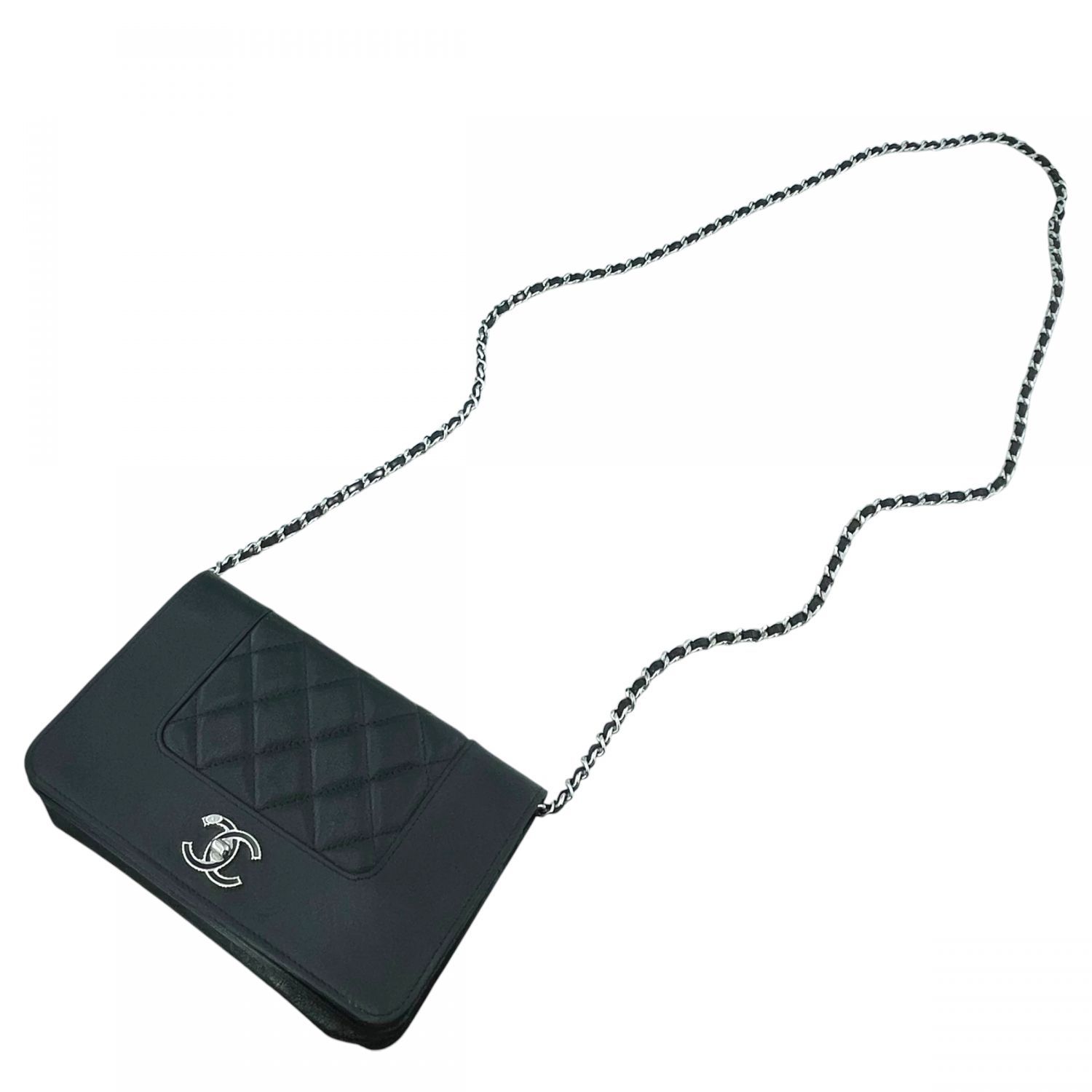 中古】 CHANEL シャネル マドモアゼル チェーンウォレット A80972