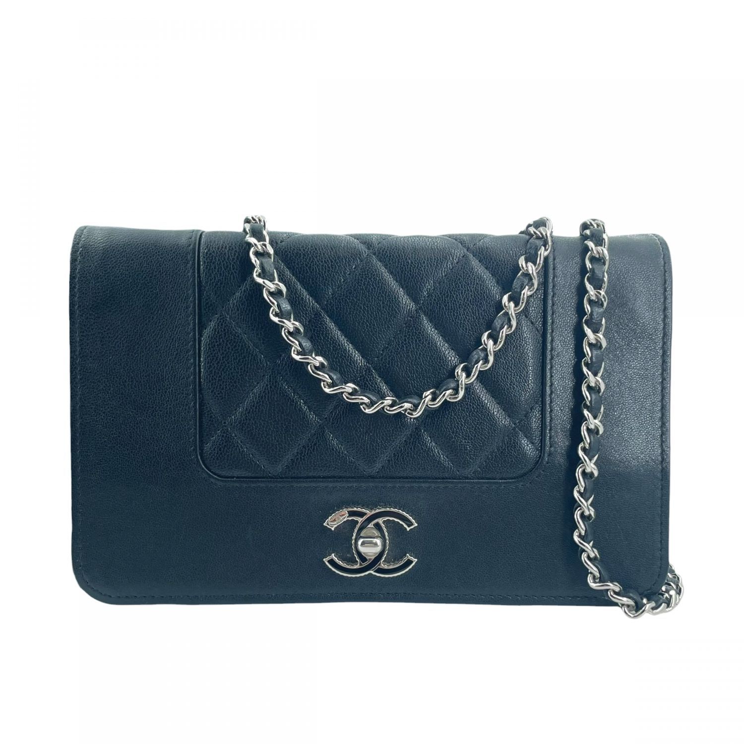 中古】 CHANEL シャネル マドモアゼル チェーンウォレット A80972