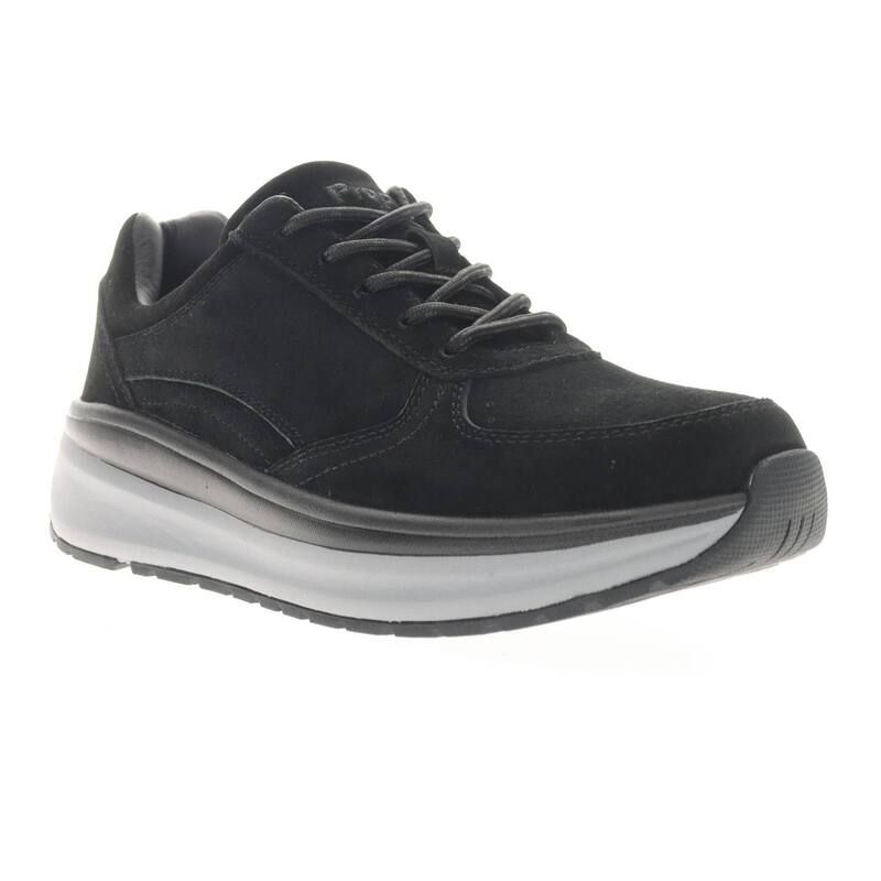 プロペット レディース シューズ スニーカー レザー Propet Ultima Womens Leather Sneakers Black Suede ブラック