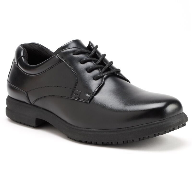 ノンブッシュ メンズ シューズ オックスフォード Nunn BushR Sherman Mens Plain Toe SlipResistant Oxford Shoes Black ブラック
