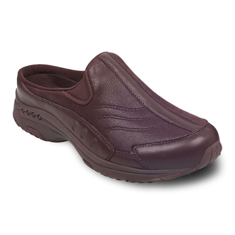 イージースピリット レディース シューズ スニーカー レザー Easy Spiritraveltime Womens Leather Mules Deep Vine