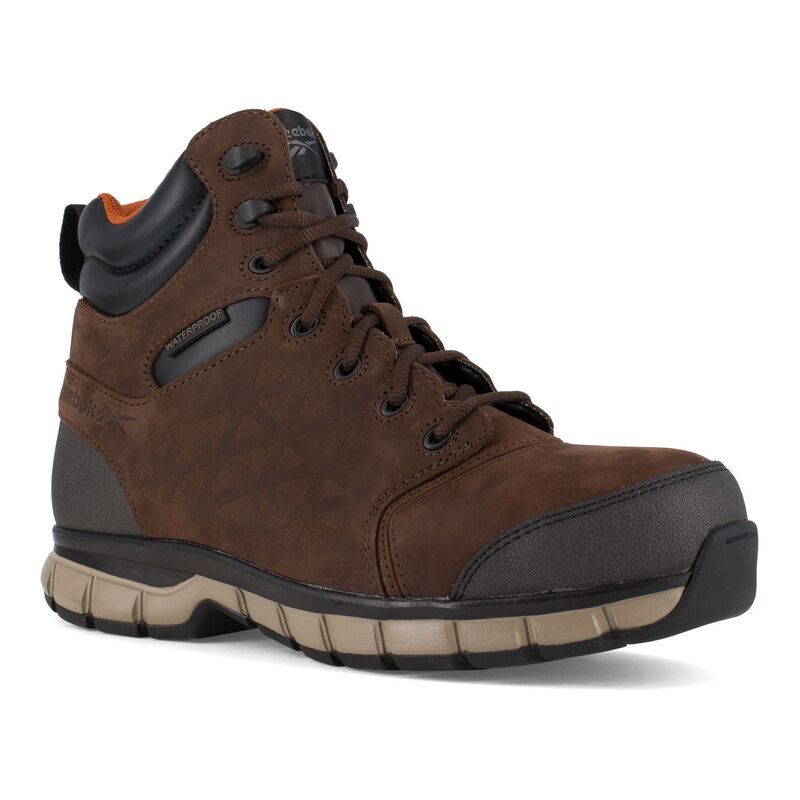 リーボック メンズ シューズ ブーツ・レインブーツ レザー Reebok Work Mens Leather Sublite Cushion Waterproof Composite Toe Boot
