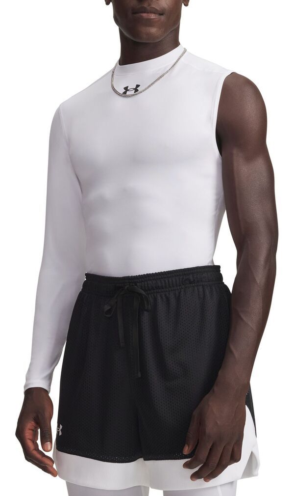 アンダーアーマー メンズ トップス タンクトップ アシンメトリー Under Armour Mens HeatGear Asymmetrical RightSleeve Tank Top WhiteB
