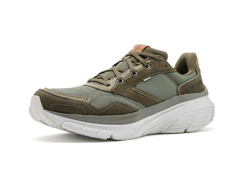 サッカニー メンズ シューズ スニーカー Saucony Guide Metrolive オリーブ