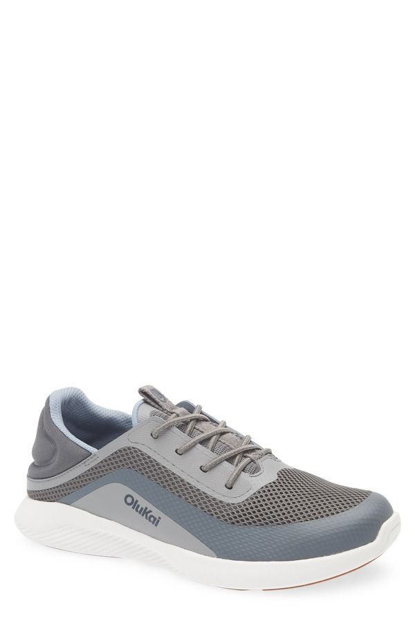オルカイ メンズ シューズ スニーカー レース OluKai Kialoa Convertible LaceUp Waterproof Sneaker Charcoal Sharkskin チャコール