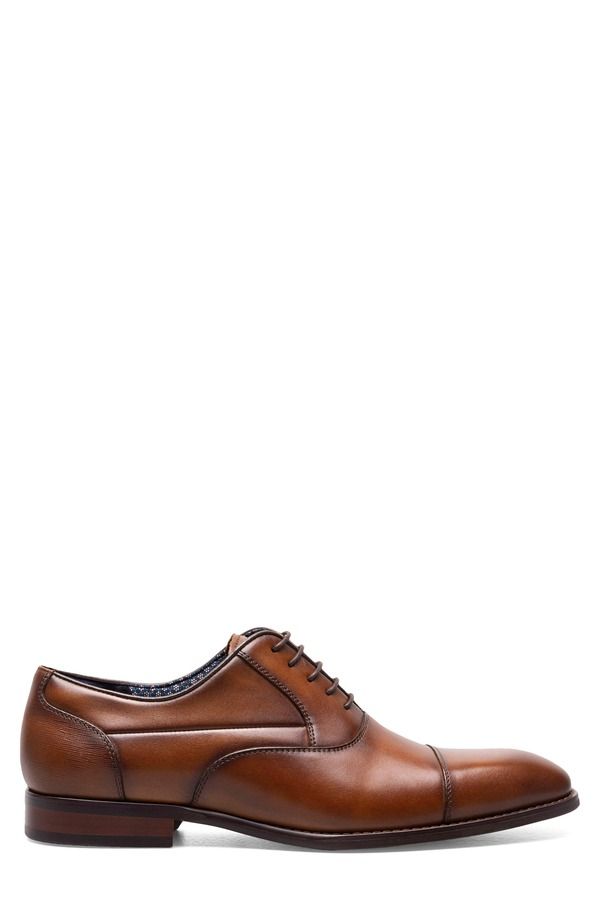 ステイシーアダムス メンズ シューズ オックスフォード キャップ Stacy Adams Kallum Cap Toe Oxford Cognac