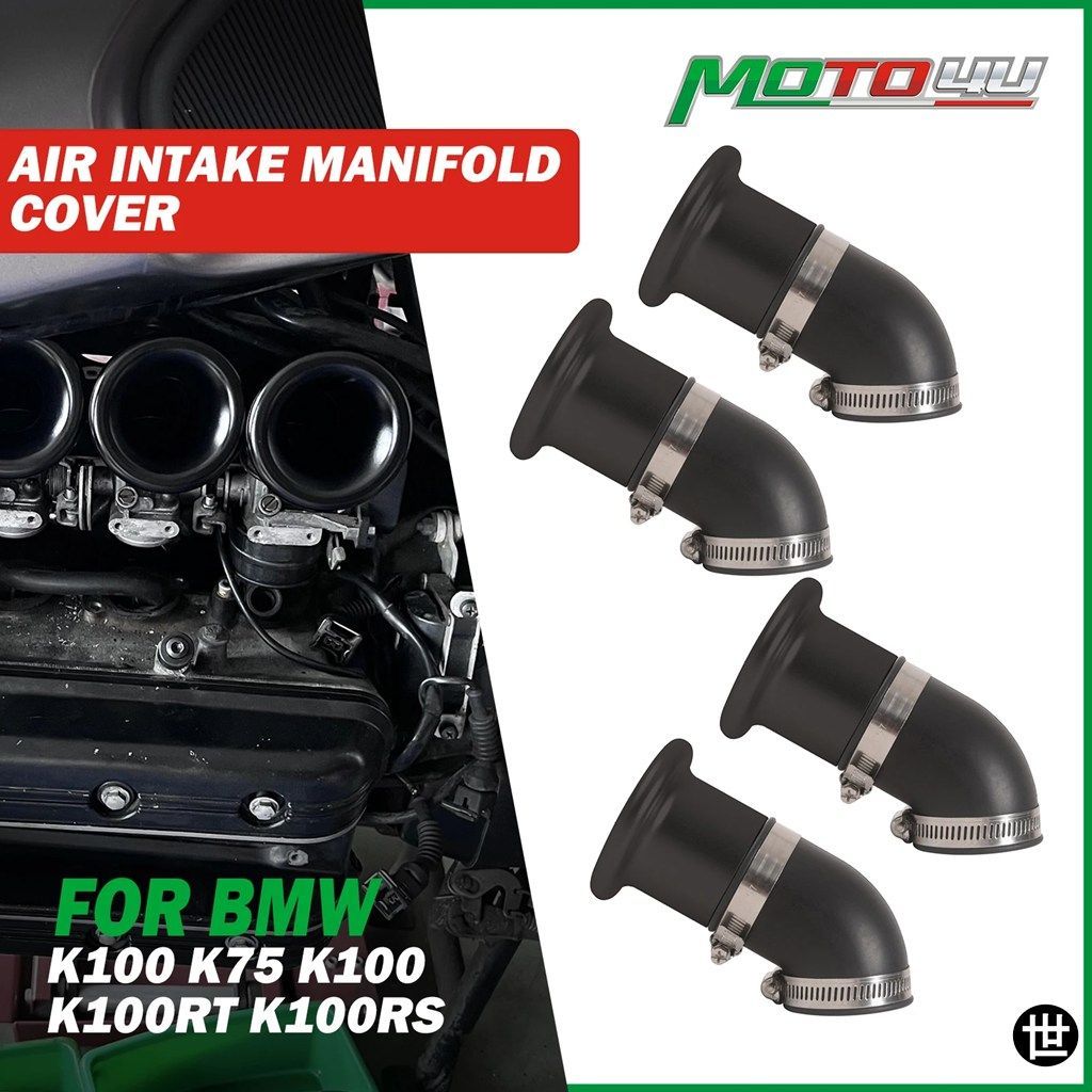 BMW K100 K75 K100 K100RT K100RS用エアインテークマニホールドカバーフィルター4個セット オートバイアクセサリー カスタム