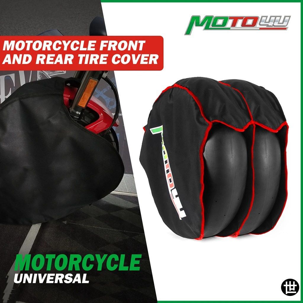 オートバイフロントリアタイヤウォーマー ウィンドストップタイヤカバー 防風 コットン厚手
