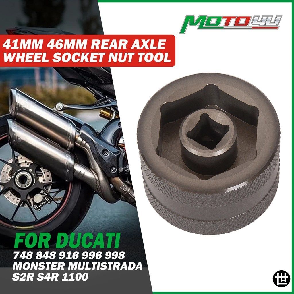 41MM 46MM ドゥカティ 748 848 916 996 998 ハイパーモタード モンスター ムルティストラーダ S2R S4R 1100 リアホイールソケットツール オ