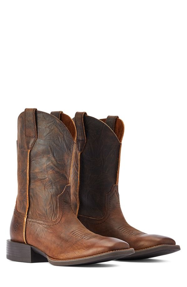 アリアト メンズ シューズ ブーツ・レインブーツ Ariat Sport Rambler Western Boot Bartop Brown ブラウン