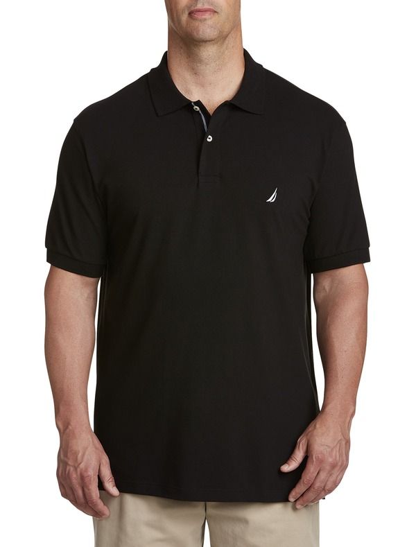 ナウティカ メンズ トップス ポロシャツ Nautica Stretch Piqu Polo Shirt Black ブラック