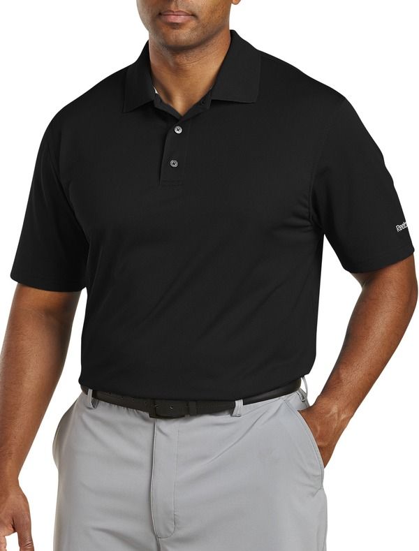 リーボック メンズ トップス ポロシャツ Reebok Performance Solid Polo Black ブラック