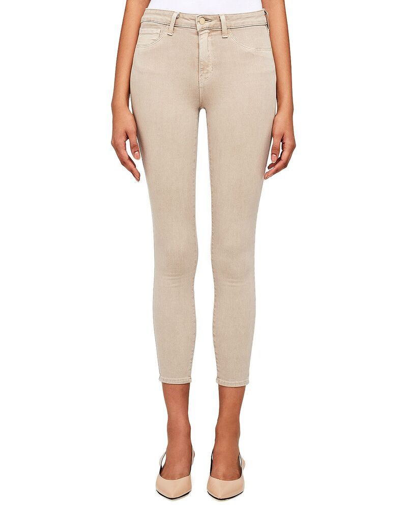 ラジャンス レディース ボトムス デニムパンツ ジーンズ LAGENCE Margot High Rise Skinny Jeans Biscuit