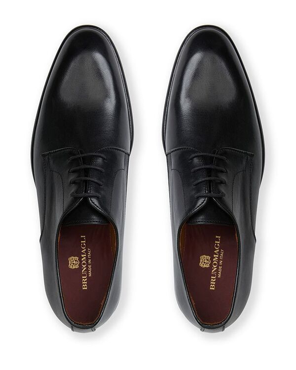 ブルーノマグリ メンズ シューズ ドレスシューズ ワンピース ダービー レース Bruno Magli Mens Salerno Lace Up Derby Dress Shoes Black ブラッ