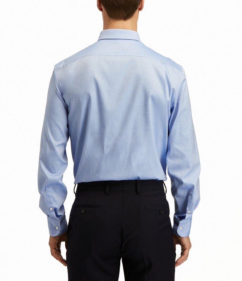 ヒッキーフリーマン メンズ トップス シャツ Hickey Freeman Modern Fit Spread Collar Solid Dress Shirt Blue ブルー