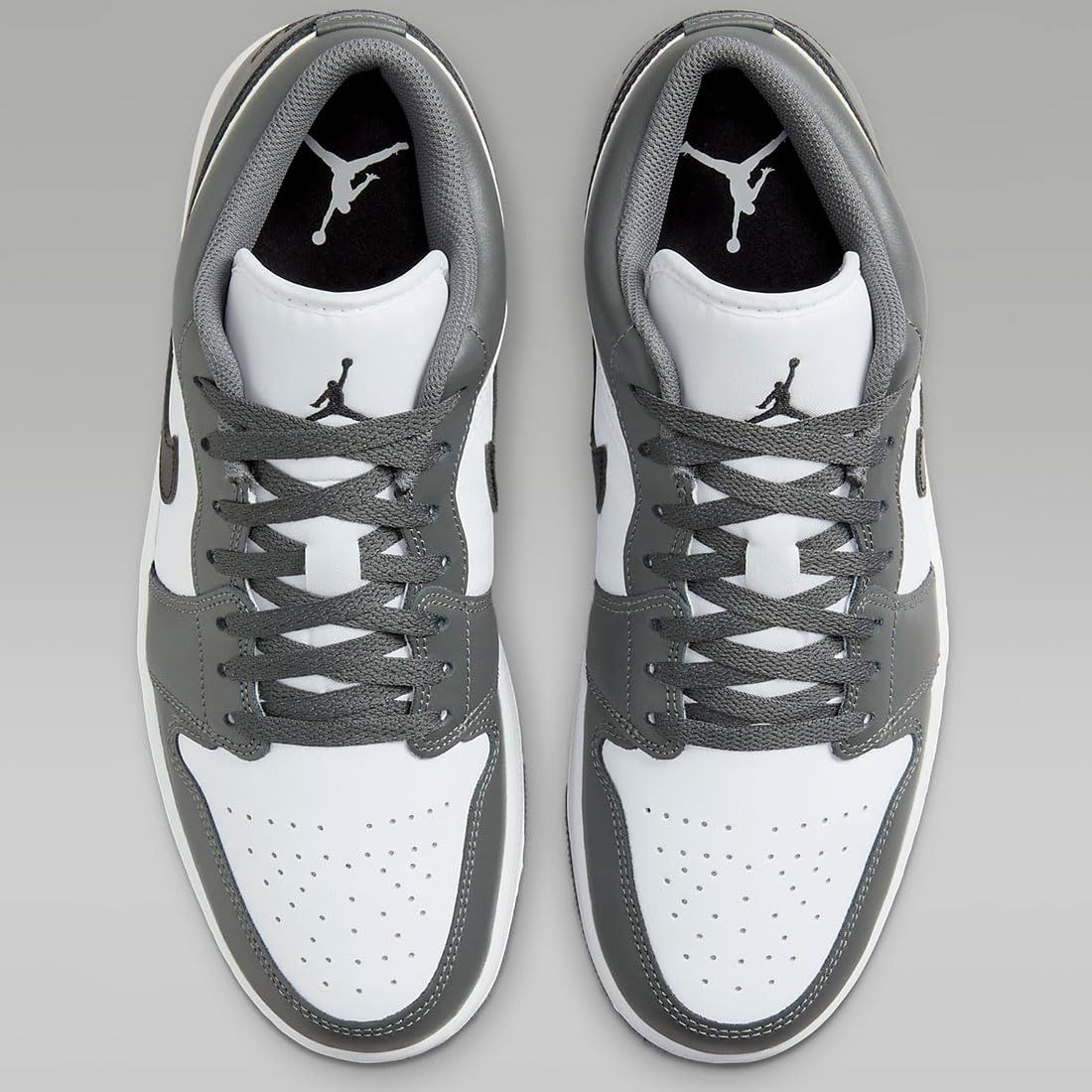 [ナイキ] エア ジョーダン 1 ロー AIR JORDAN 1 LOW ホワイト/アイアングレー/ブラック 553558-152 25.0cm [25.0 cm]
