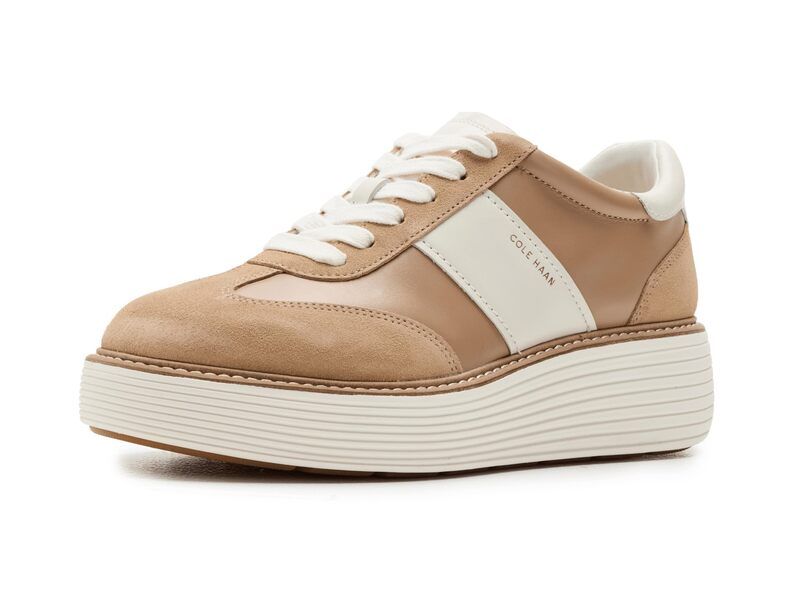 コールハーン レディース シューズ スニーカー プラットフォーム Cole Haan Originalgrand Max Platform Sneakers Tuscan Sand LeatherSu