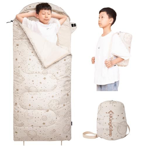 KingCamp 寝袋 ワイド 封筒型 フランネル生地 大人用 シュラフ ワイドサイズ 幅広 100cm 通気性 暖かい コンパクト オールシーズン 快適温度2℃~7℃ 丸洗い 撥水加工 アウトドア キャンプ用 登山 車中泊 防災用 収納袋付 cd06091d