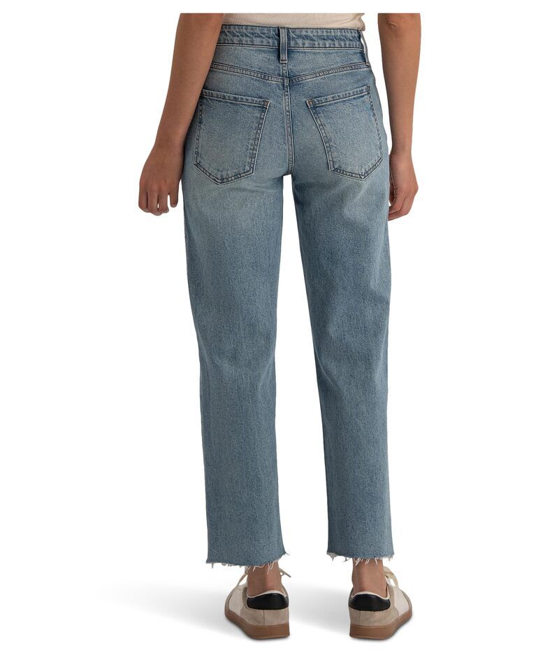 カットフロムザクロス レディース ボトムス デニムパンツ ストレート アンクル KUT from the Kloth Fay Highrise Ankle Straight Leg Zipper Fl