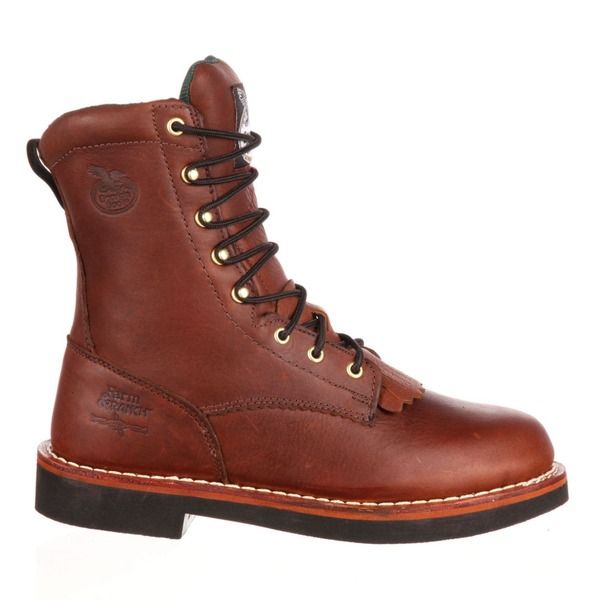 ジョージブーツ メンズ シューズ ブーツ・レインブーツ レース Georgia Boot Farm And Ranch Lacer Work Boot Barracuda Walnut
