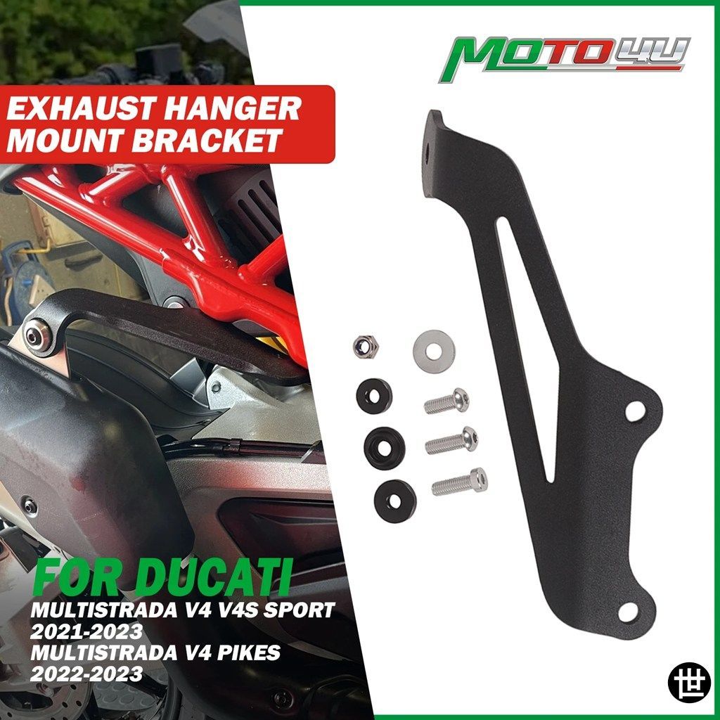 DUCATI MULTISTRADA V4 V4S SPORT 2021 2022 2021+ V4 PIKES PEAK 2022 2023 用オートバイ排気ハンガーブラケットマフラーマウント