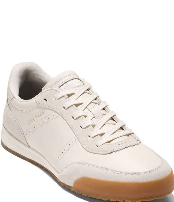 コールハーン メンズ シューズ スニーカー レザー Cole Haan Mens GrandPro Slimline Leather Sneakers IvoryIvory アイボリー