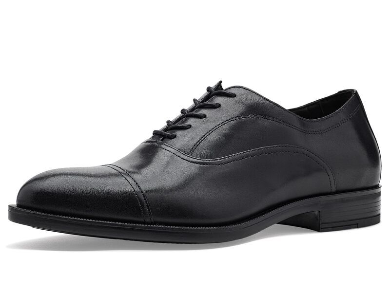ジョンストンアンドマーフィー メンズ シューズ オックスフォード キャップ Johnston Murphy Conlin Cap Toe Black Full Grai ブラック