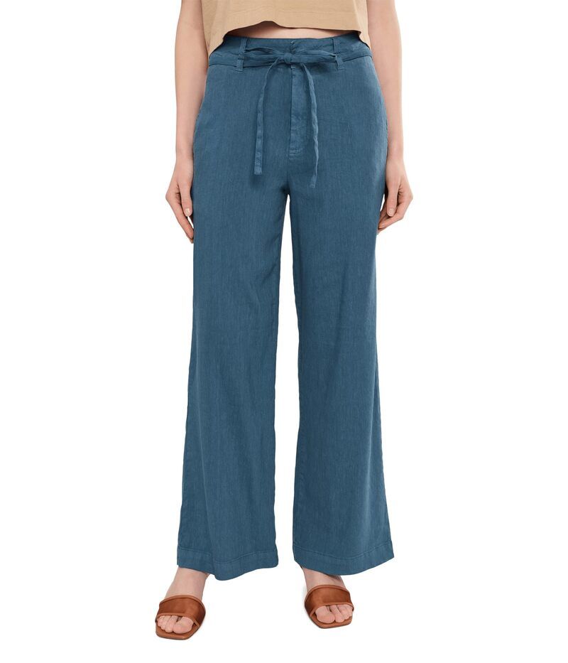 カットフロムザクロス レディース ボトムス デニムパンツ ワイドレッグ リネン KUT from the Kloth Meg Linen Wide Leg Pants with Seam Pocket
