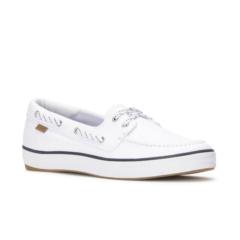 ケッズ レディース シューズ スニーカー Keds Center III Boat Womens Casual Sneakers White ホワイト