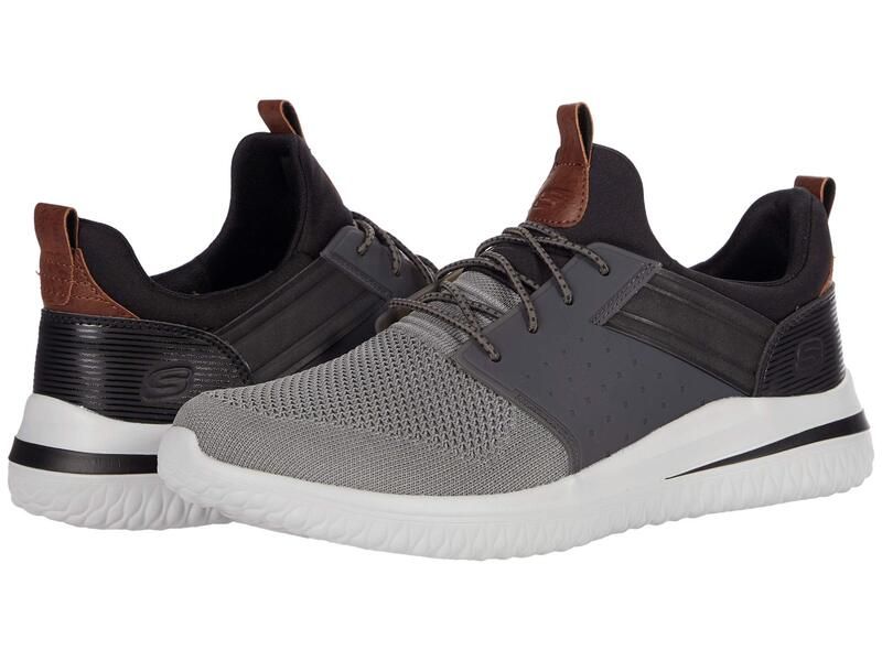 スケッチャーズ メンズ シューズ スニーカー SKECHERS Delson 30 Cicada GrayBlack ブラック